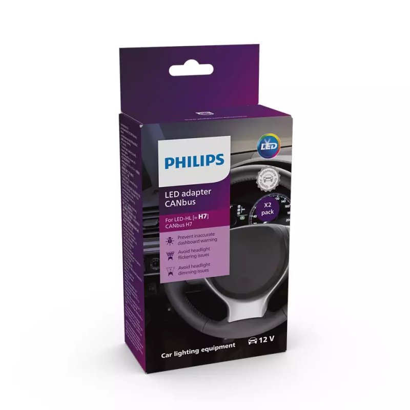 2x Philips CANbus Adapter für H7 LED 18952X2